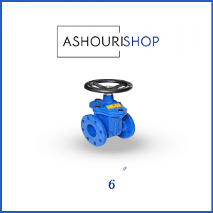 شیر فلکه کشویی (محور صعودی) چدنی PN16 سایز 6 اینچ وگ ایران (بی همتا)