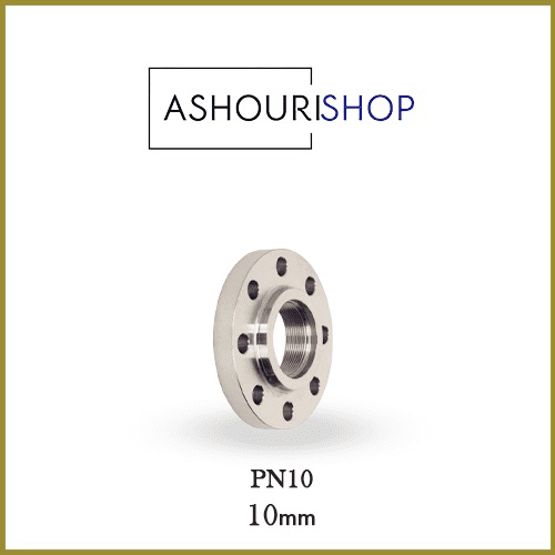 فلنج-دنده-ای-گاوانیزه فلنج دنده ای گالوانیزه دو رو تراش PN10 ضخامت 10mm