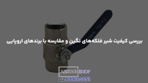 بررسی کیفیت شیر فلکه‌های نگین و مقایسه با برندهای اروپایی